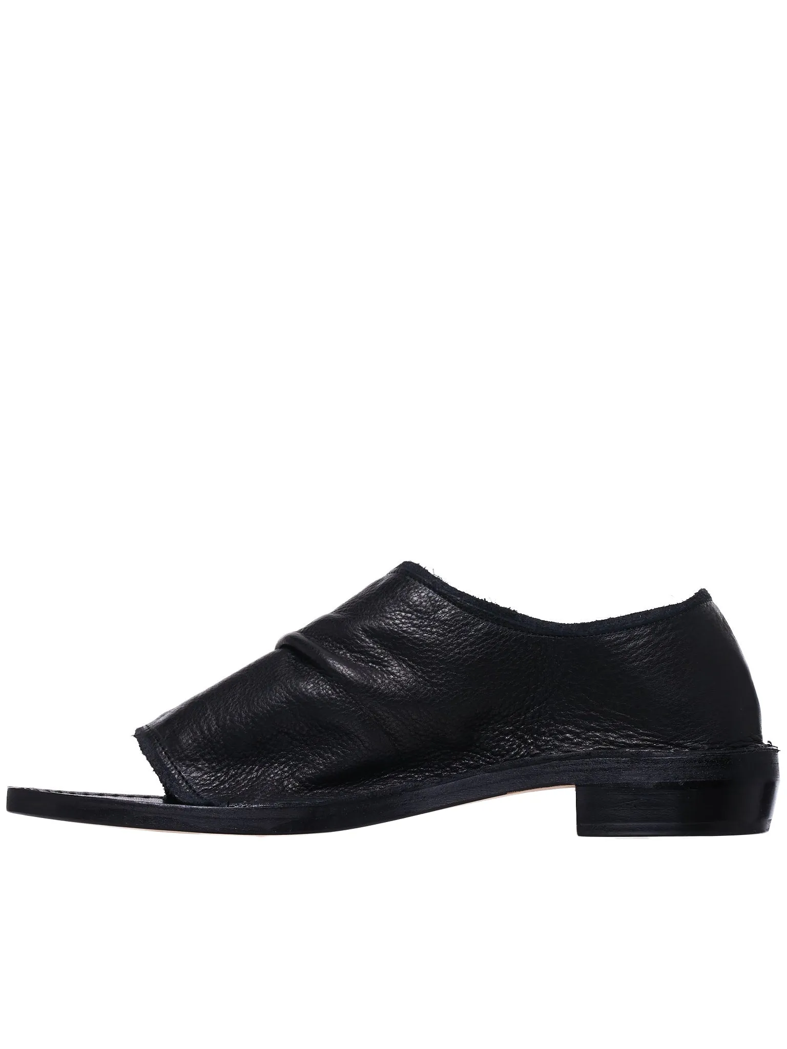 Open-Toe Flats (YS-E03-701-BLACK)