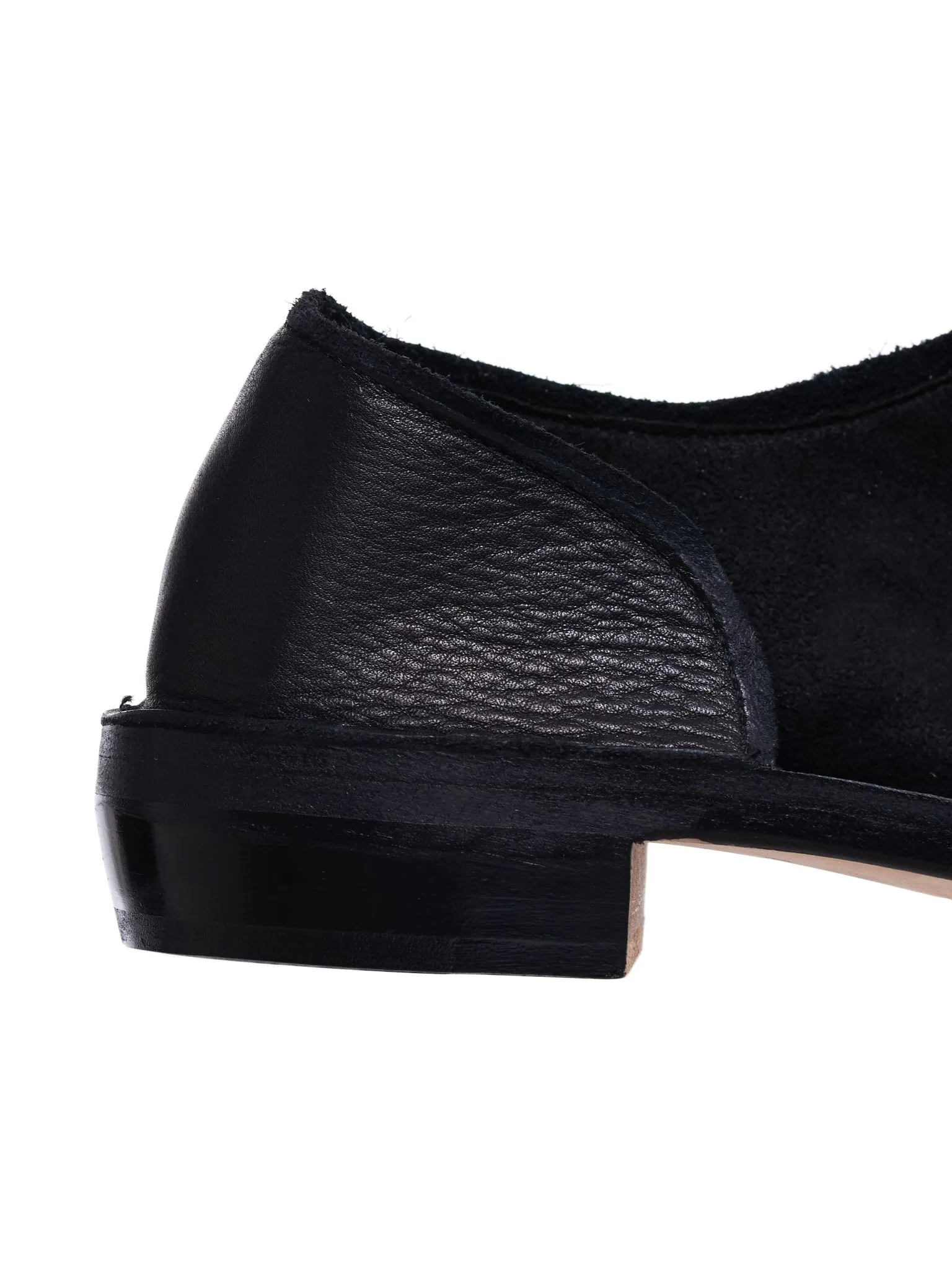 Open-Toe Flats (YS-E03-701-BLACK)