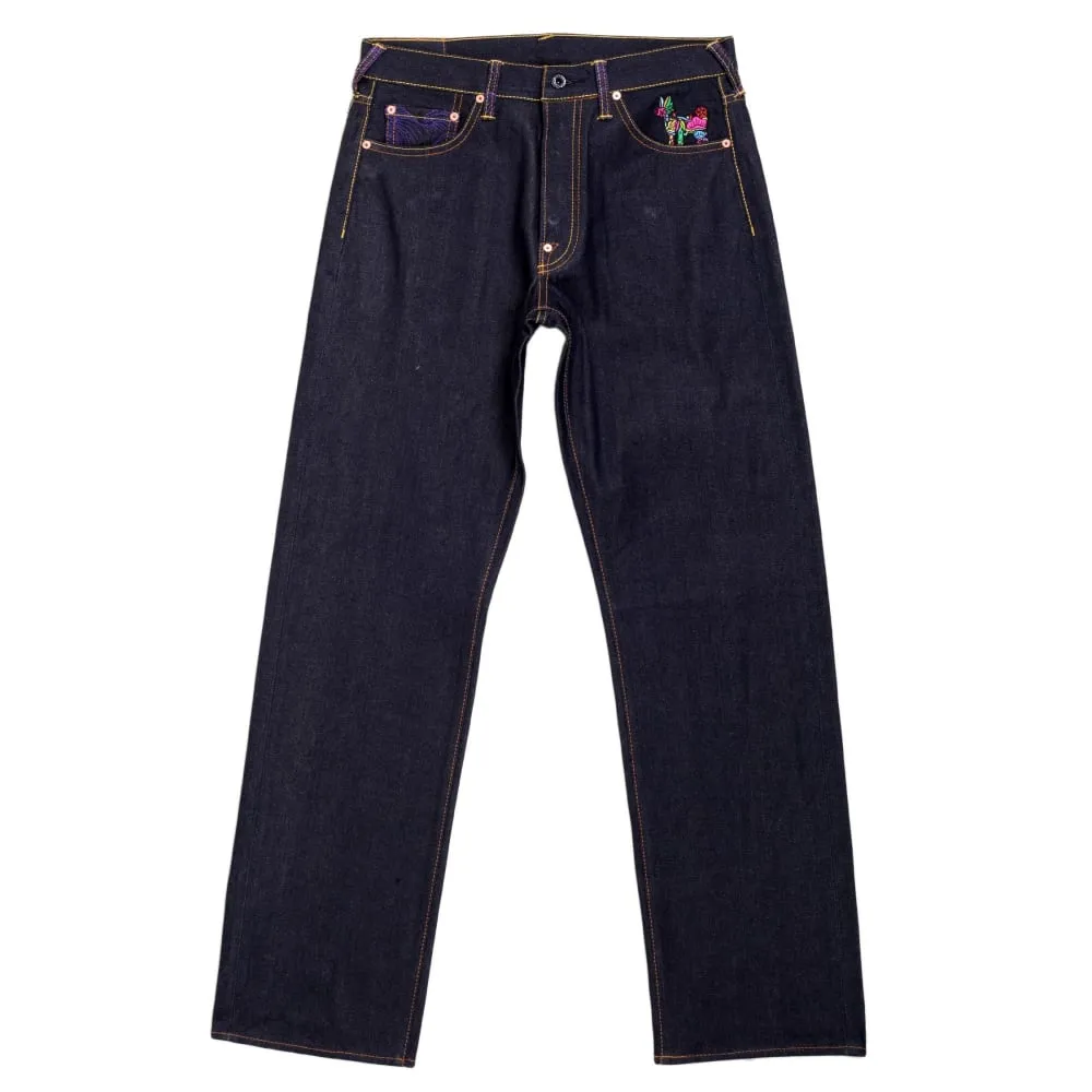 Oroginal Cut Horse and Sword Dark Indigo Raw Denim Jeans