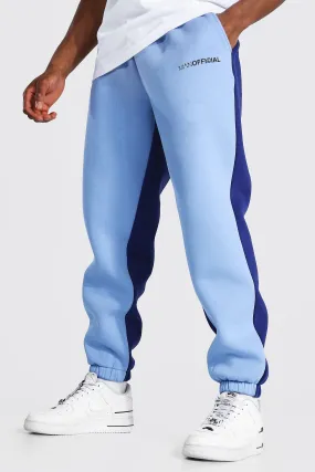 Oversized Man Signature Spliced Joggers