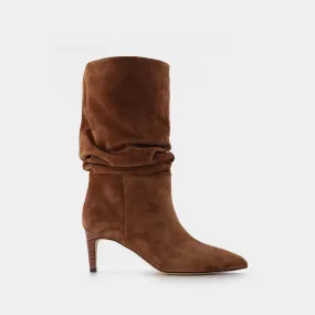 Paris Texas  Slouchy Boot in Brown Leather