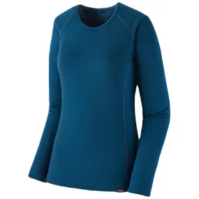 Patagonia Women's Lagom Blue Capilene Thermal Weight Crew