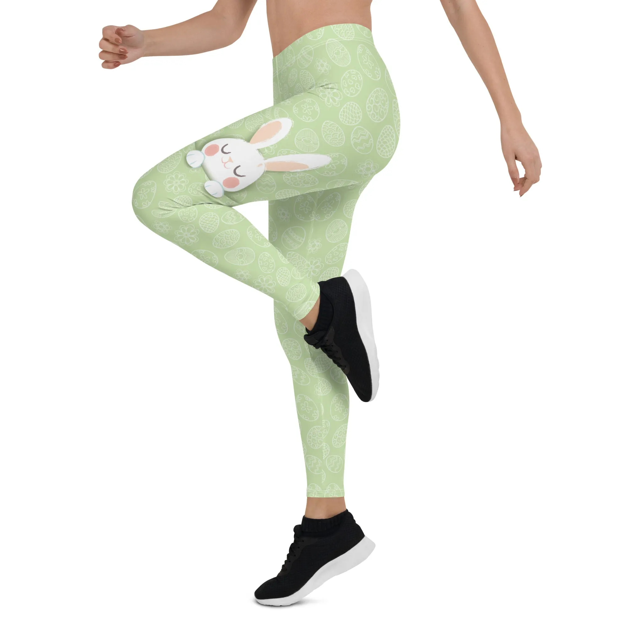 Peeking Easter Bunny Leggings