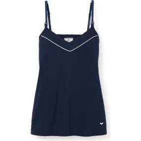 Petite Plume Pima Cotton Maternity Camisole, Navy