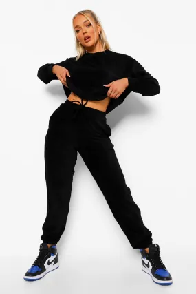 Petite Rib Velour Joggers