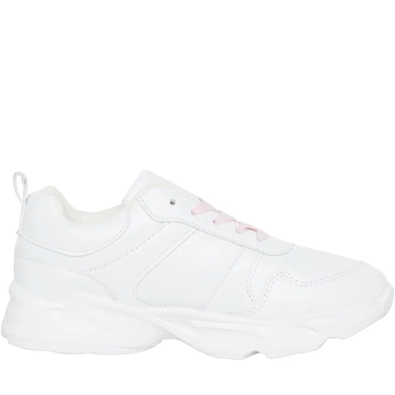 Pineapple Junior Girls Trainers White