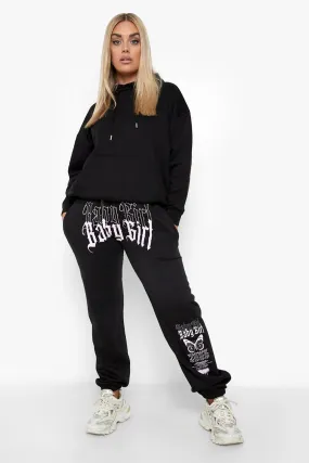 Plus Babygirl Graffiti Joggers