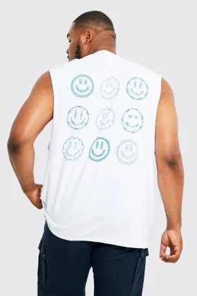 Plus Face Back Print Tank