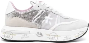 Premiata Cassie sequin-embellished sneakers Grey