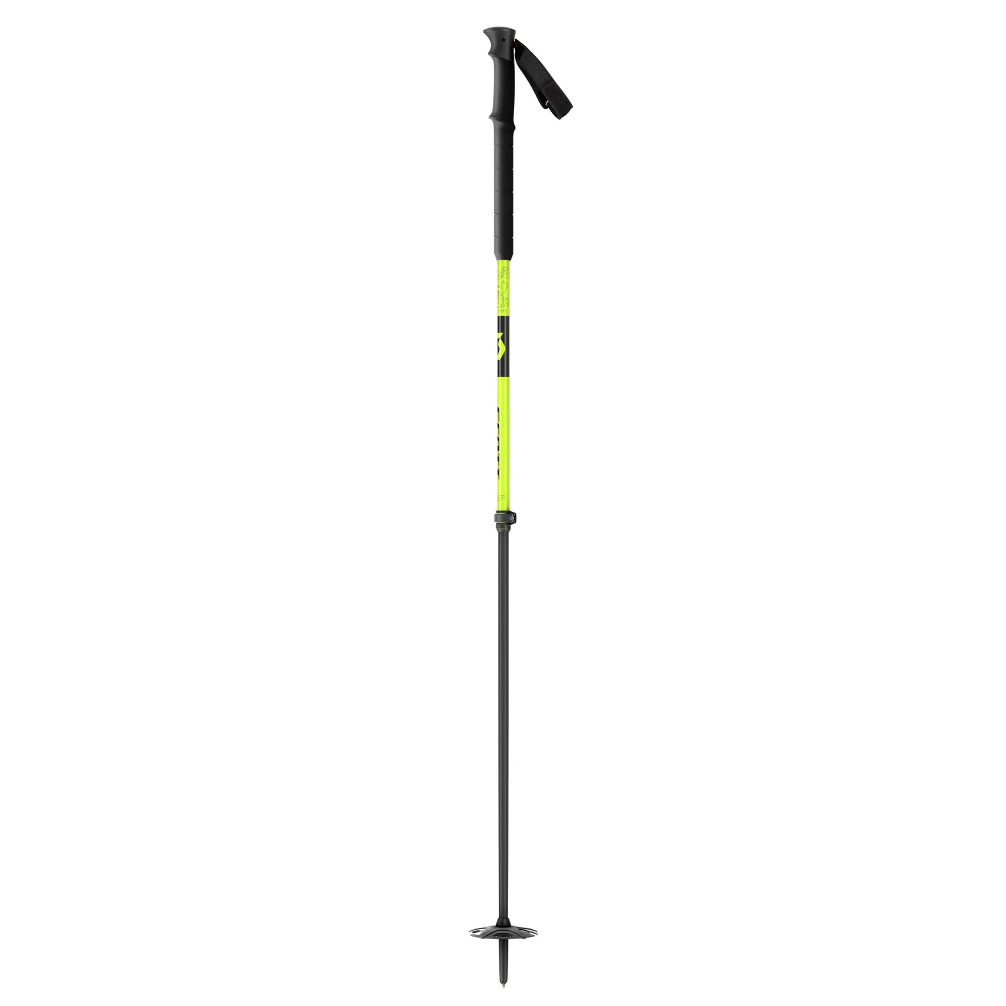 Proguide SRS 2-Part Adjustable Ski Pole - Fluorescent Yellow