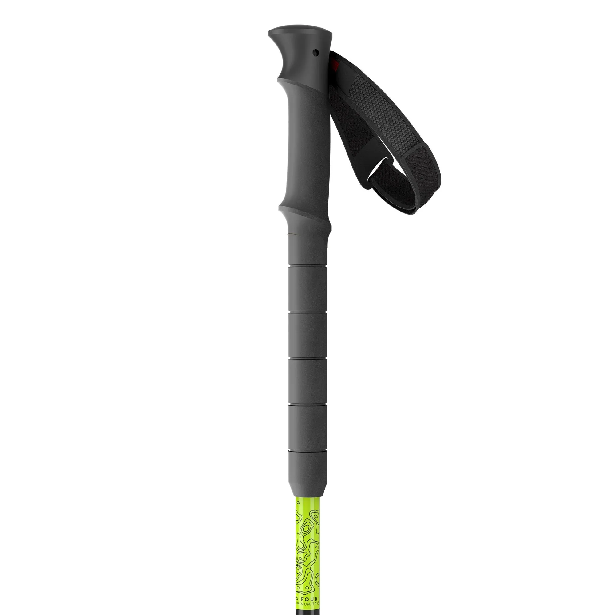 Proguide SRS 2-Part Adjustable Ski Pole - Fluorescent Yellow