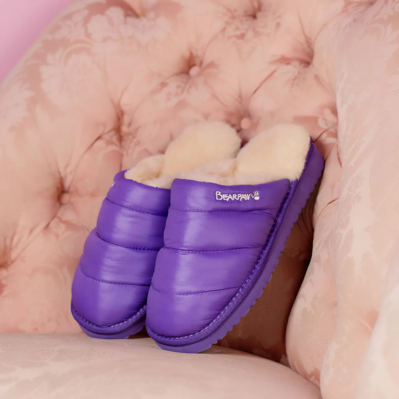 Puffy Slipper Purple