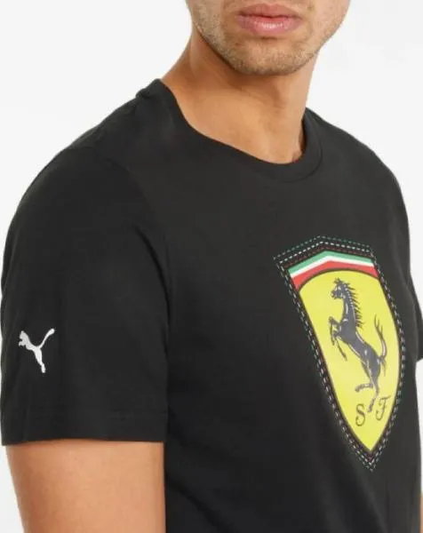 PUMA - Men - Ferrari Shield Tee - Black