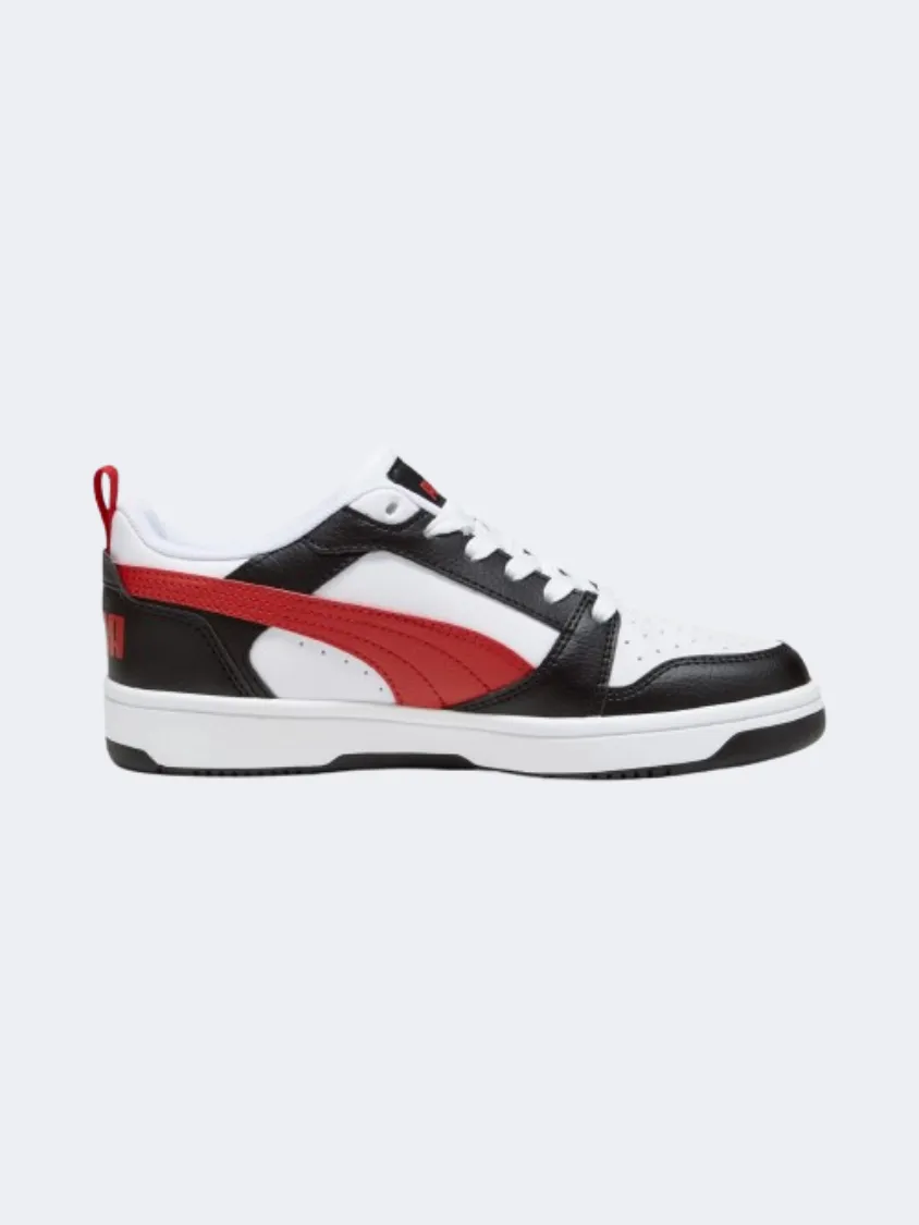 Puma Rebound V6 Gs-Boys Lifestyle Shoes White/Red/Black