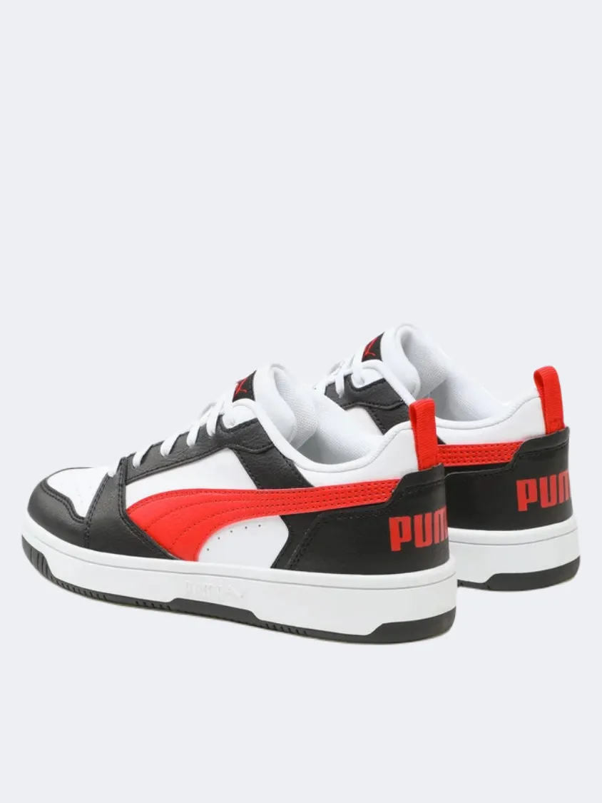 Puma Rebound V6 Gs-Boys Lifestyle Shoes White/Red/Black