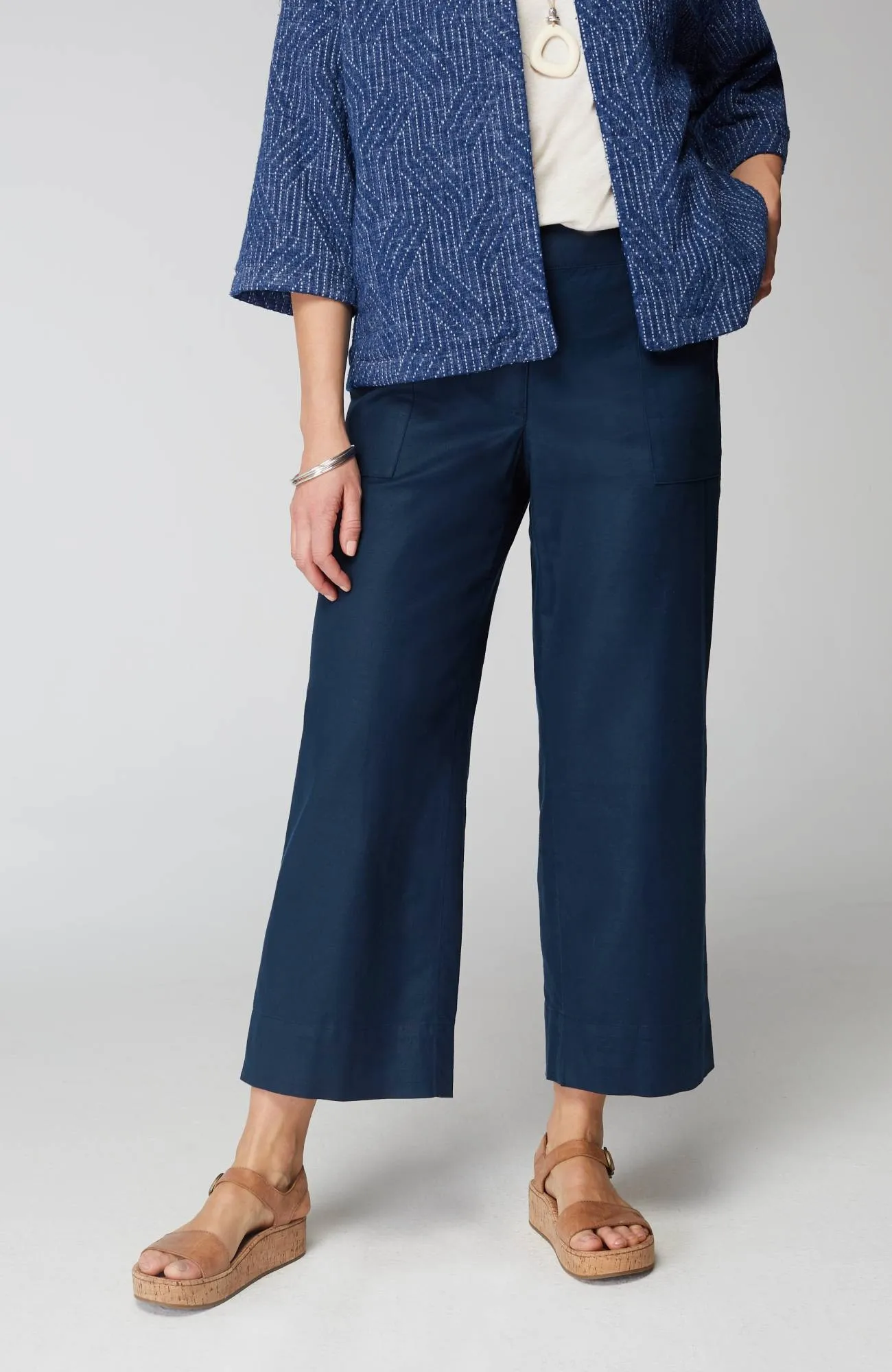 pure jill cropped trousers