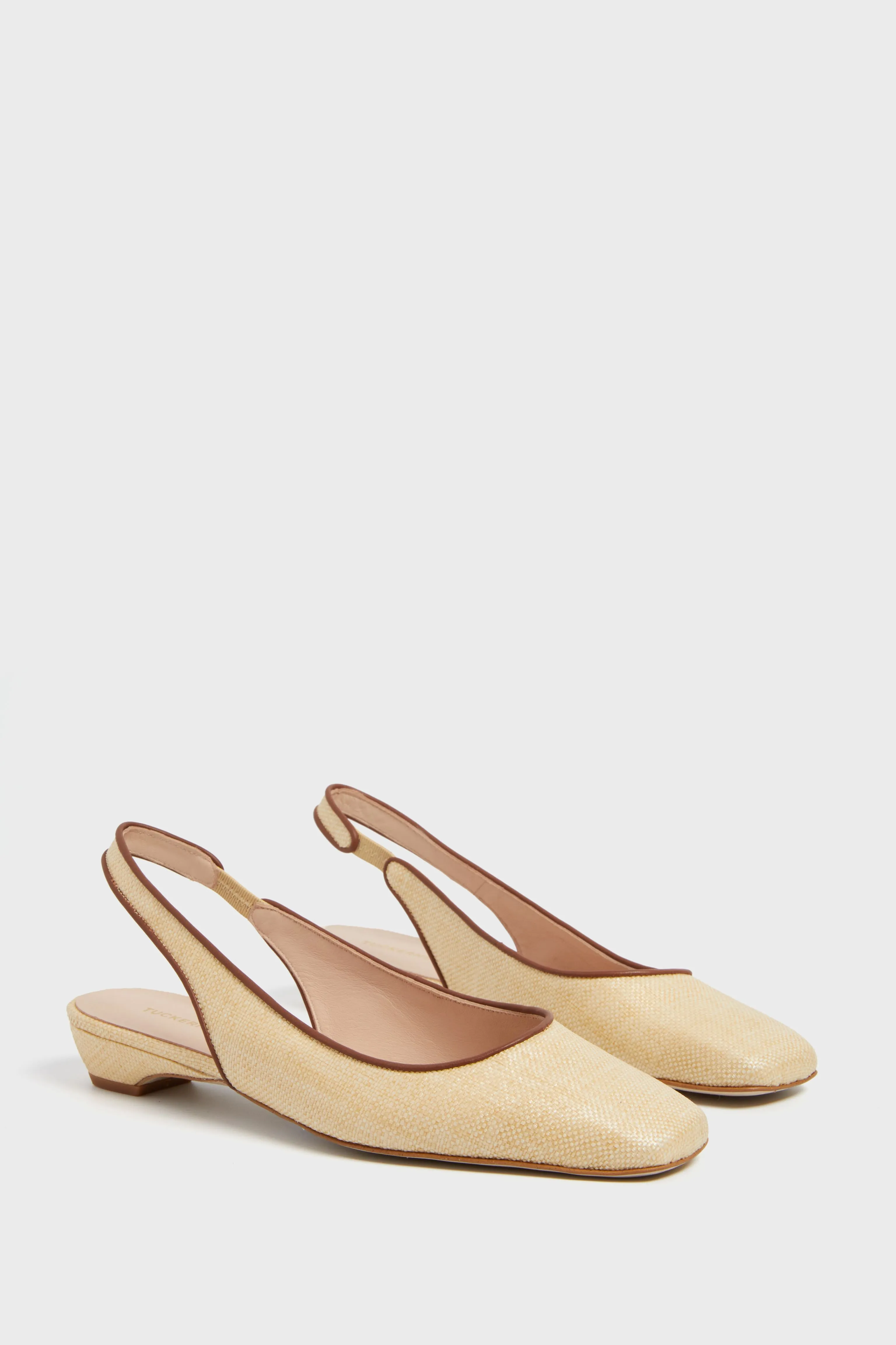 Raffia Liv Slingback Flats