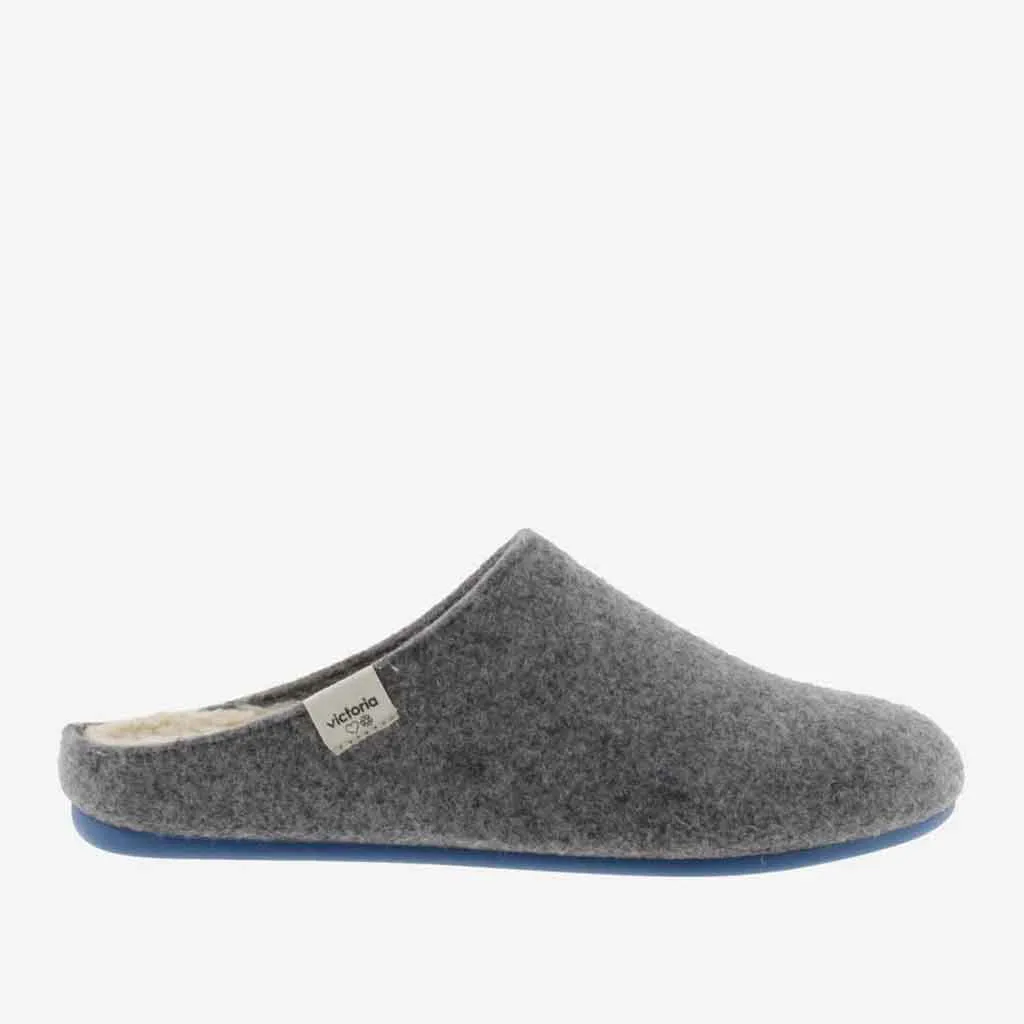 Recycled Wool Felt Slipper - Grey