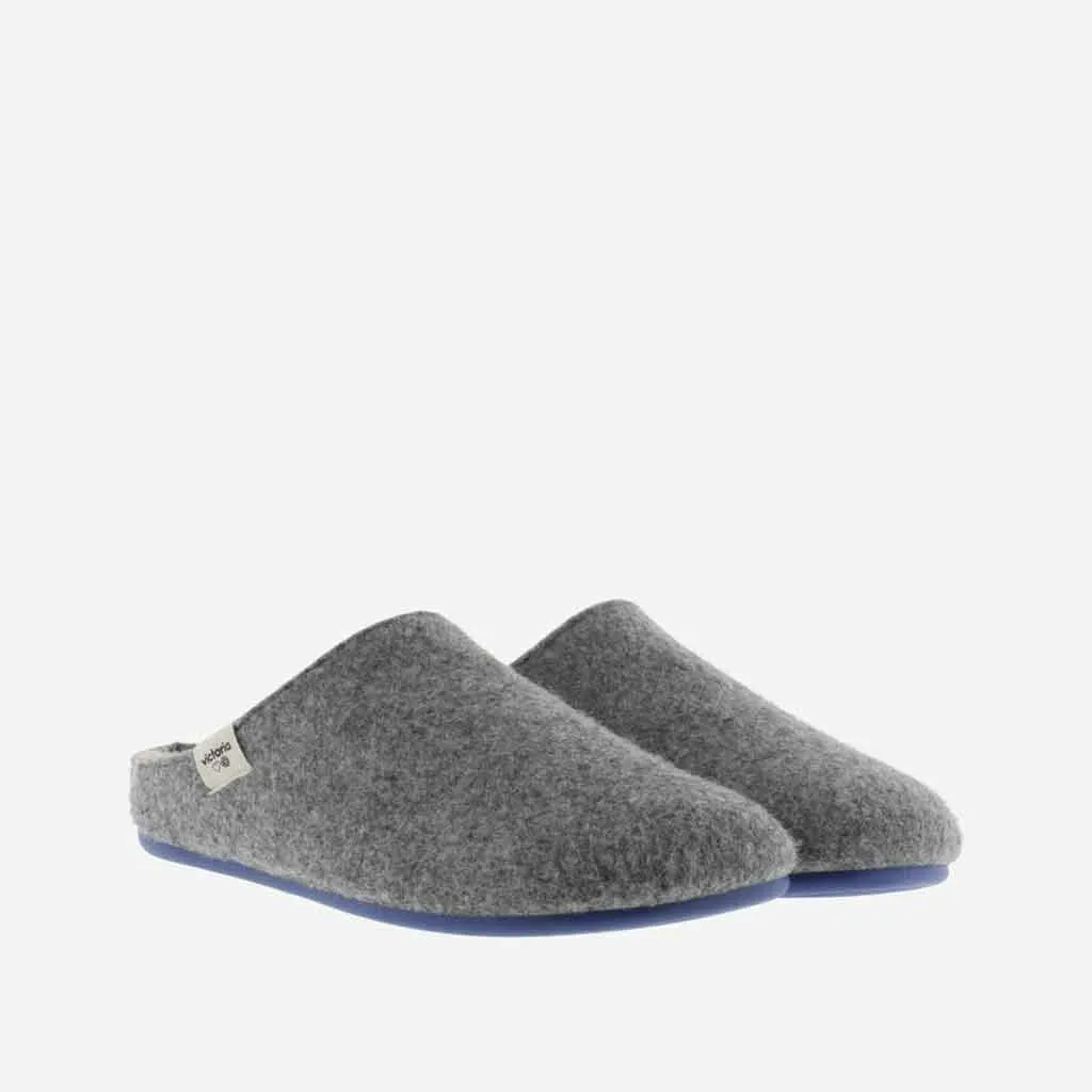 Recycled Wool Felt Slipper - Grey