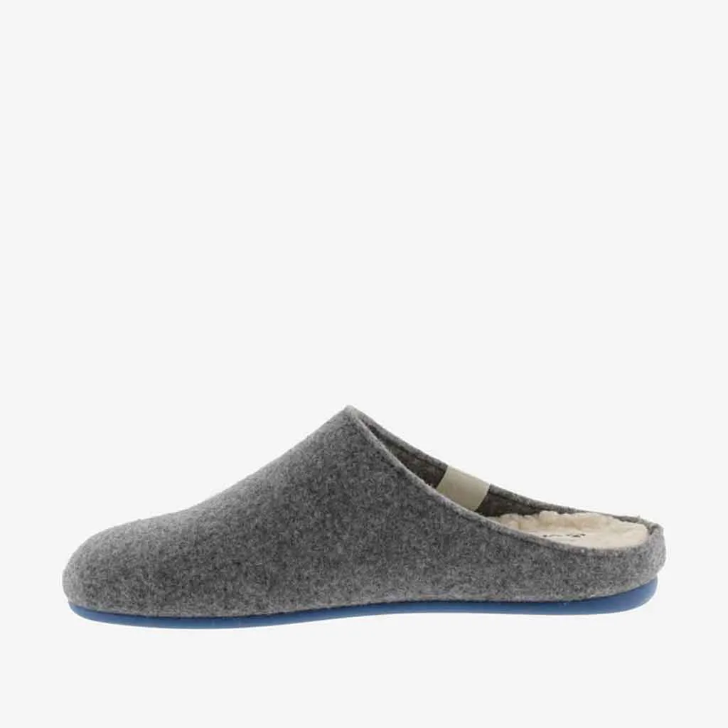 Recycled Wool Felt Slipper - Grey