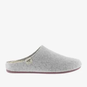 Recycled Wool Felt Slipper - Light Grey