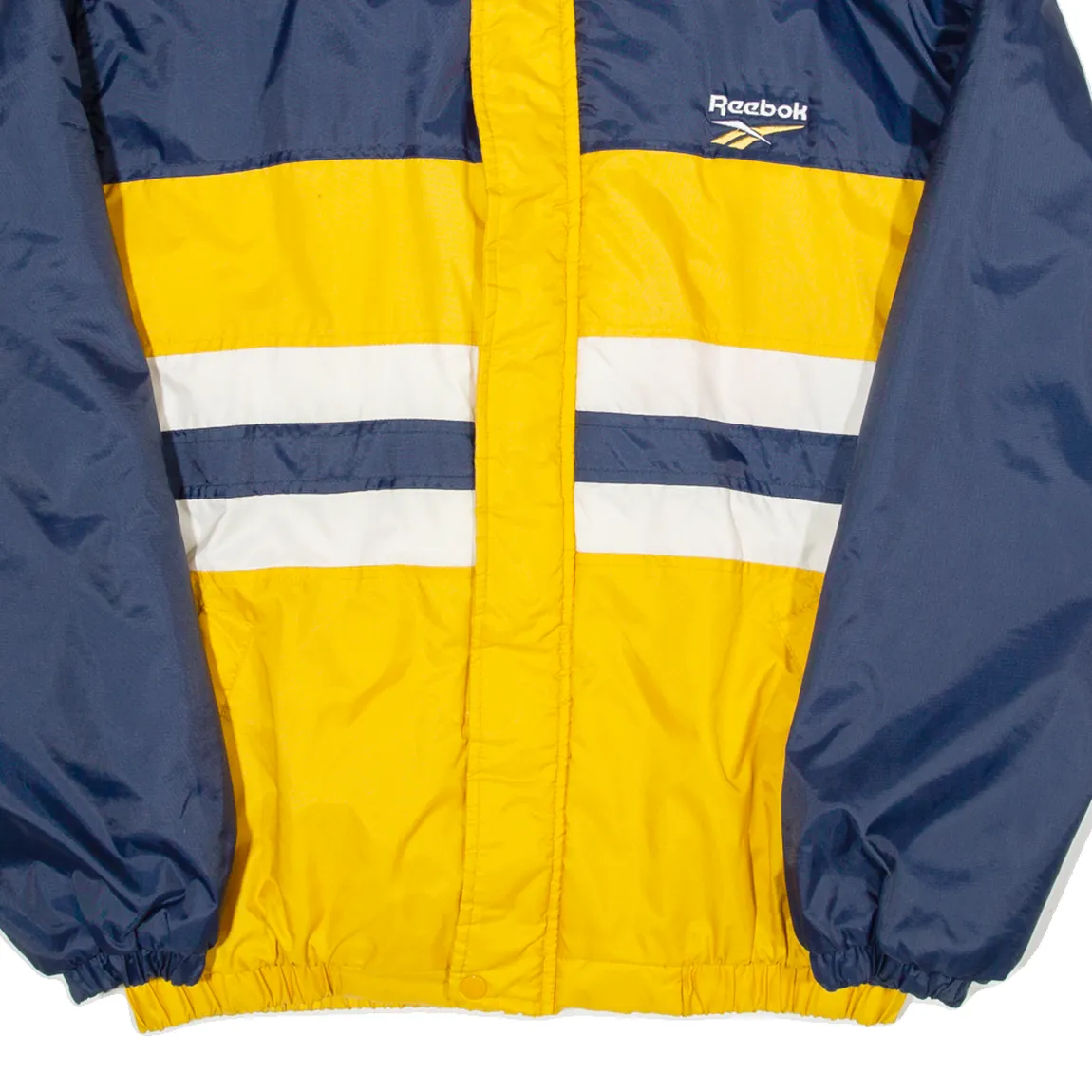 REEBOK Mens Jacket Yellow L