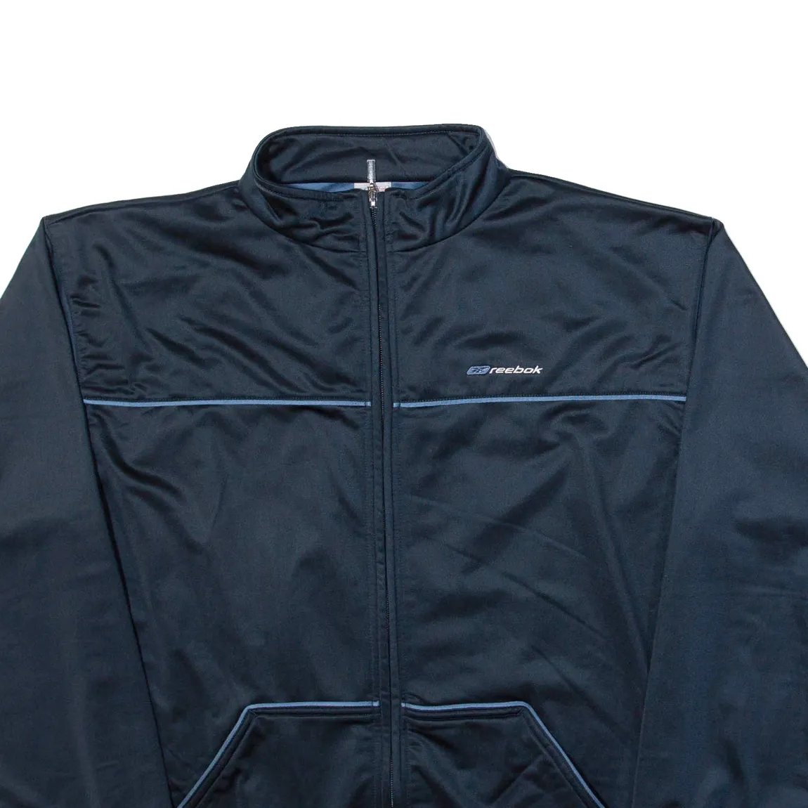 REEBOK Mens Track Jacket Blue L