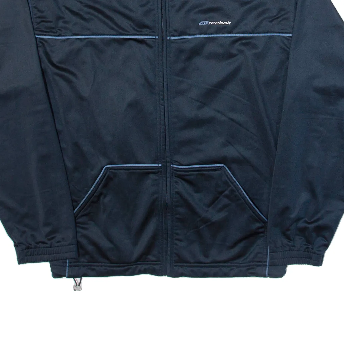 REEBOK Mens Track Jacket Blue L