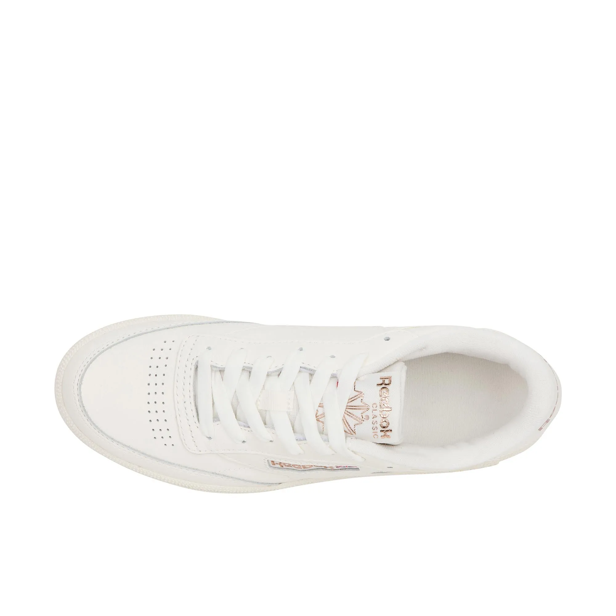 Reebok Womens Club C 85 Chalk/Chalk/Rose Gold