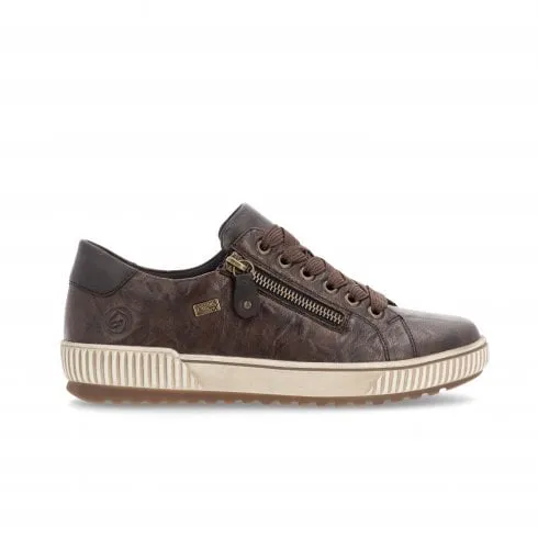 Remonte D0700-25 | Maditta | Havanna Leather | Water Resistant | Womens Casual Trainers