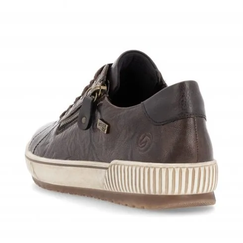 Remonte D0700-25 | Maditta | Havanna Leather | Water Resistant | Womens Casual Trainers