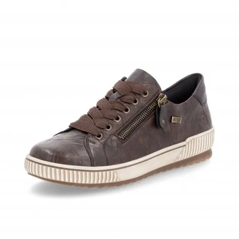 Remonte D0700-25 | Maditta | Havanna Leather | Water Resistant | Womens Casual Trainers