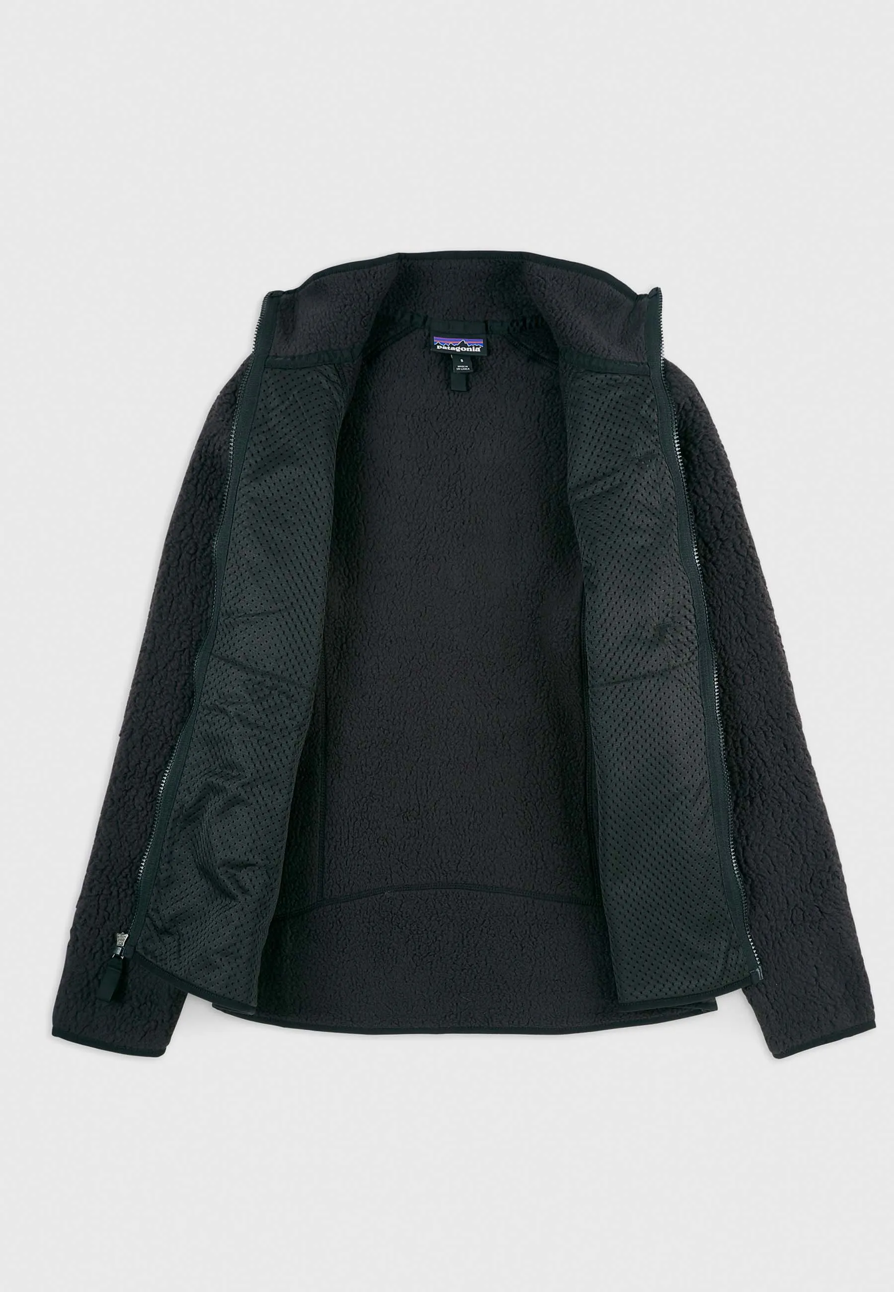 Retro Pile Jacket - Black