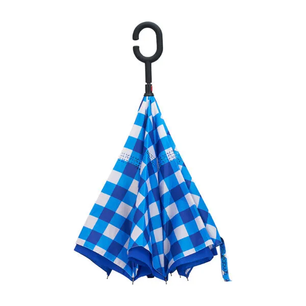 Reverse Umbrella - Cobalt Check