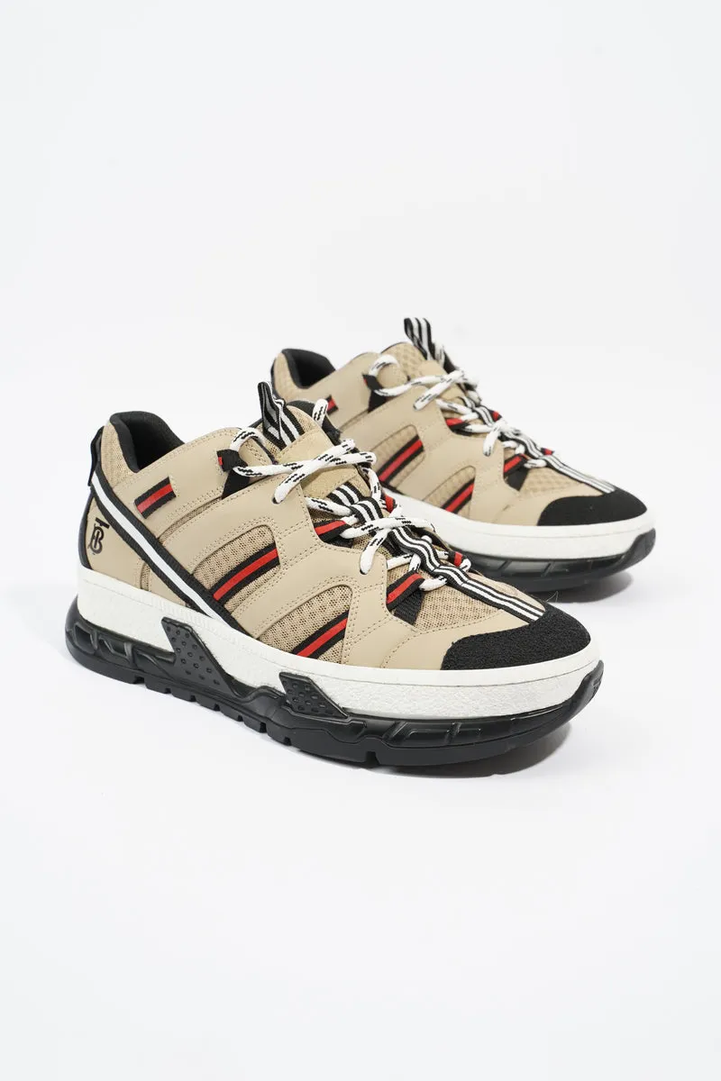 RS5 Sneakers Beige / Black / Red Mesh EU 38 UK 5