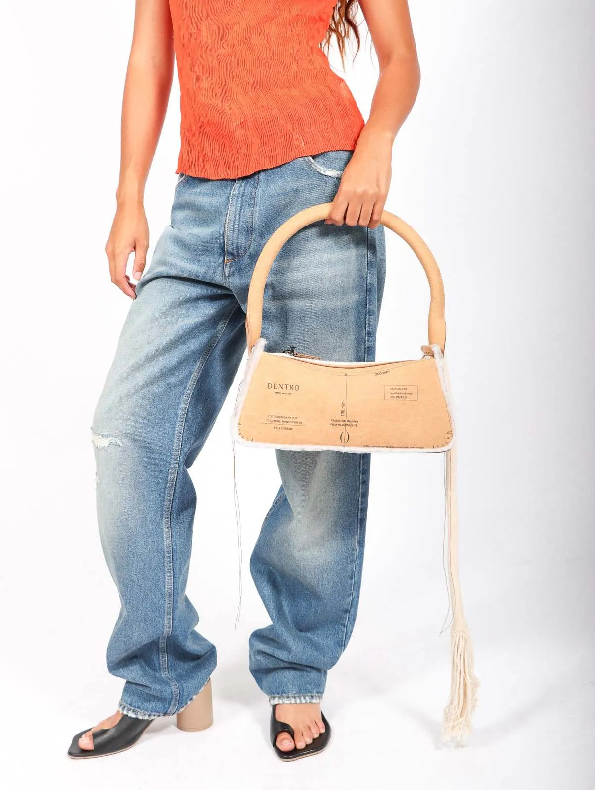 Savvas Shoulder Bag - Brown Paper