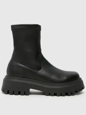 Schuh Amiyah Chunky Sock Boot - Black