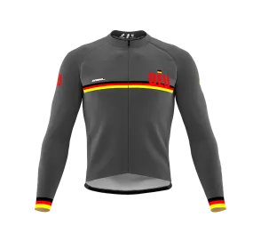 ScudoPro Pro Thermal Long Sleeve Cycling Jersey Country CODE Germany Gray | Men and Women