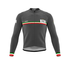 ScudoPro Pro Thermal Long Sleeve Cycling Jersey Country CODE Kenya Gray | Men and Women