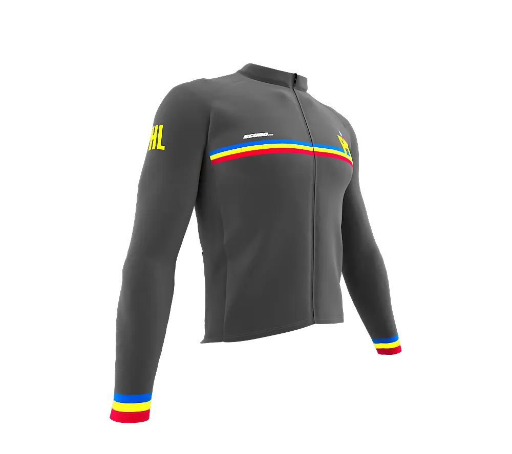 ScudoPro Pro Thermal Long Sleeve Cycling Jersey Country CODE Philippines Gray | Men and Women