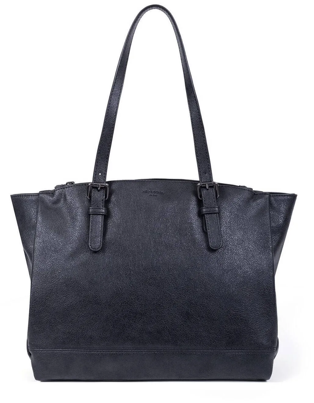 Shoulder bag with 2 black synthetic handles 316137