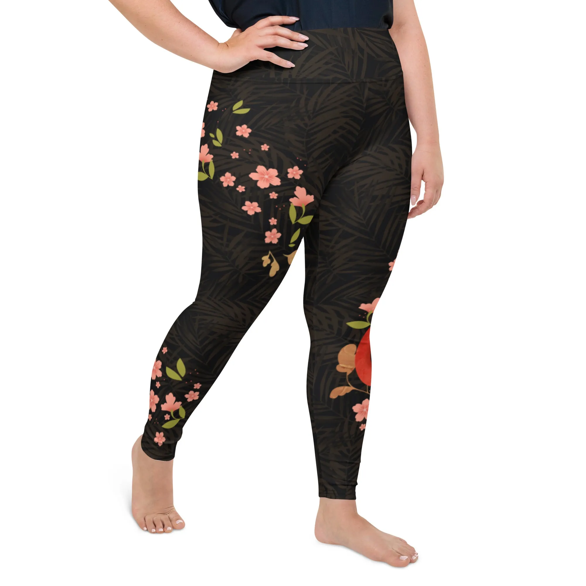 Snakes & Flowers Plus Size Leggings