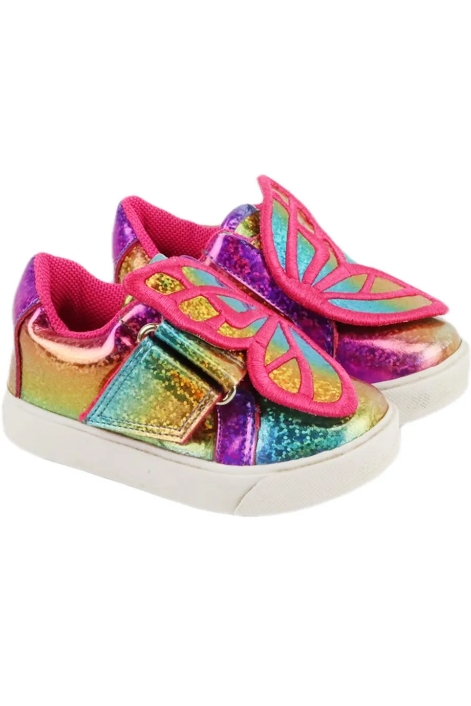 SOPHIA WEBSTER BABY GIRLS RAINBOW LEATHER SNEAKERS EU 21 UK 4.5