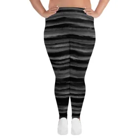 South Central Girl Gray Ombre Plus Size Yoga Leggings