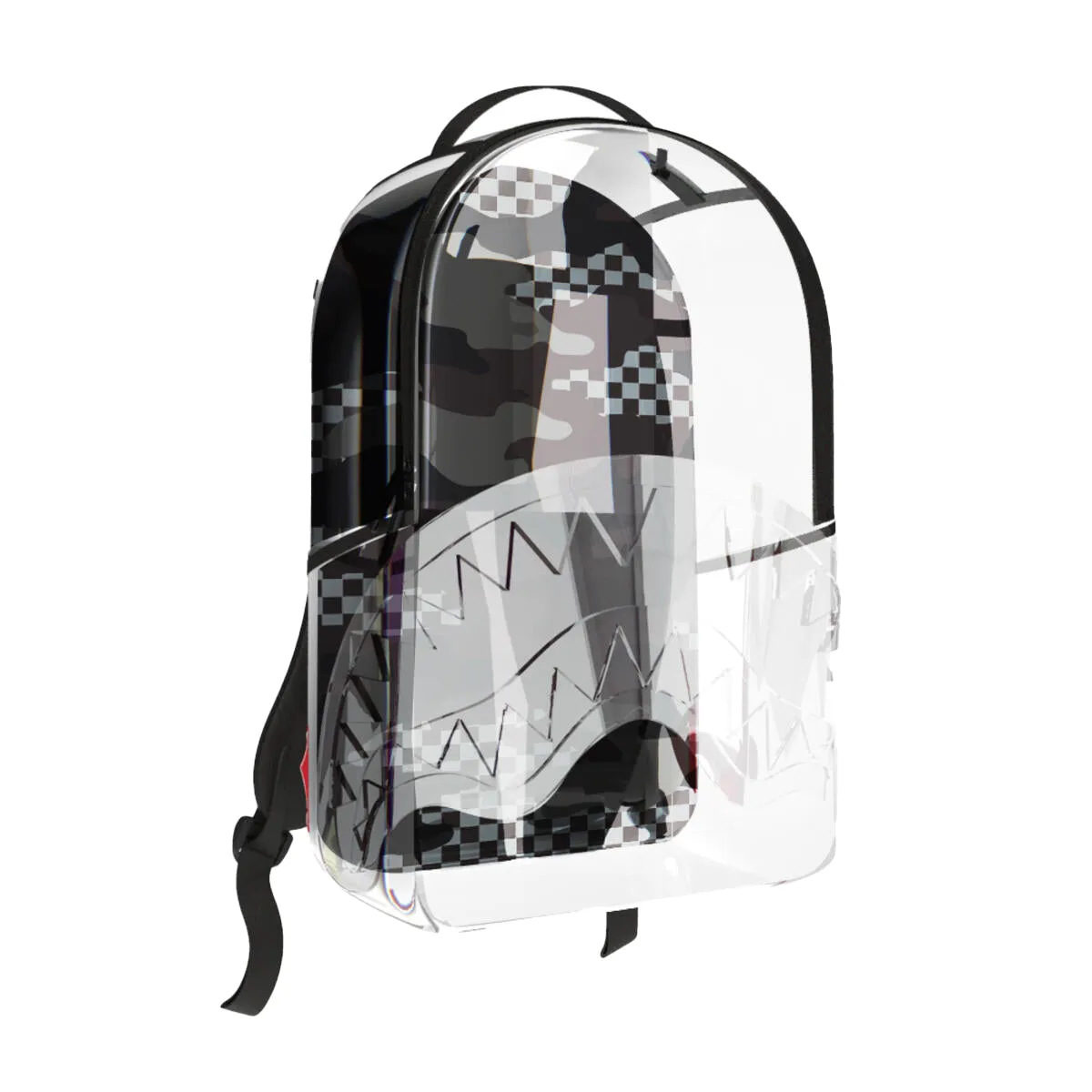 Sprayground Unisex 3Am Clear Backpack 910B6655NSZ White/Black