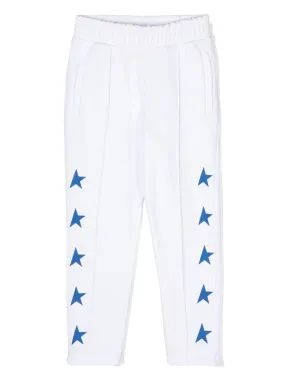 star-print jersey trousers