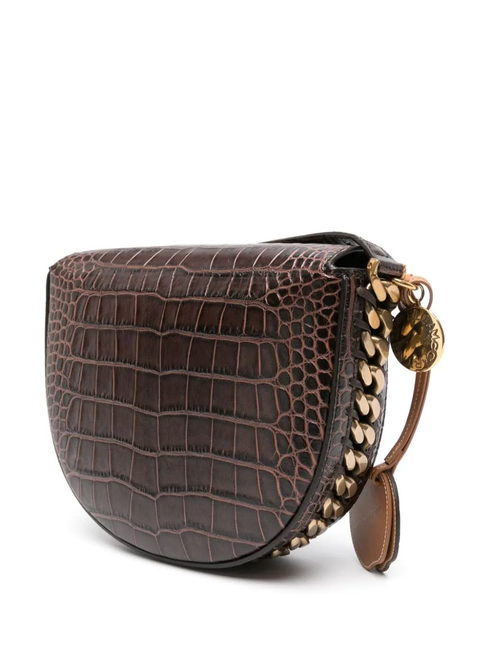 STELLA MCCARTNEY Frayme Embossed-Crocodile Mini Shoulder Bag