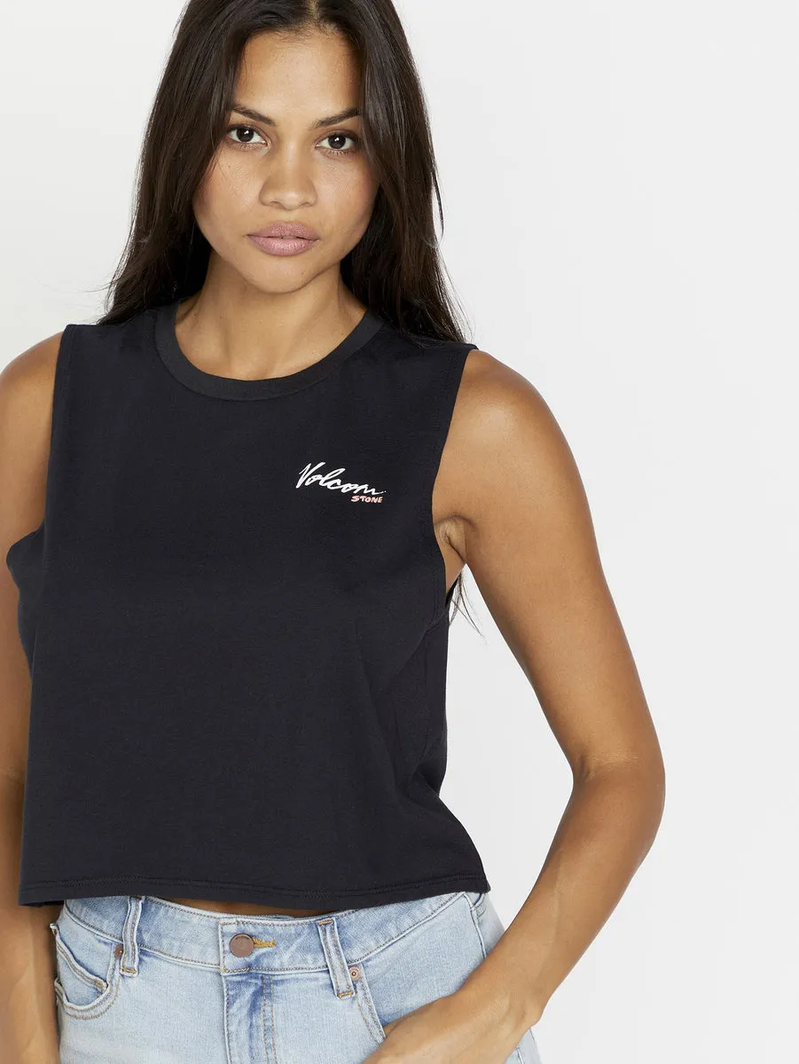 Stone Hour Crop Tank - Black