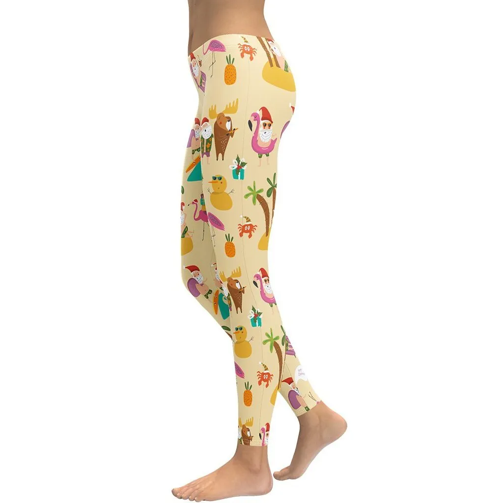 Summery Christmas Leggings