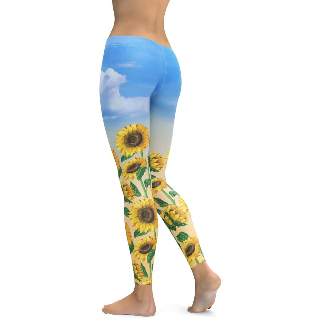 Sunflower Fields Leggings